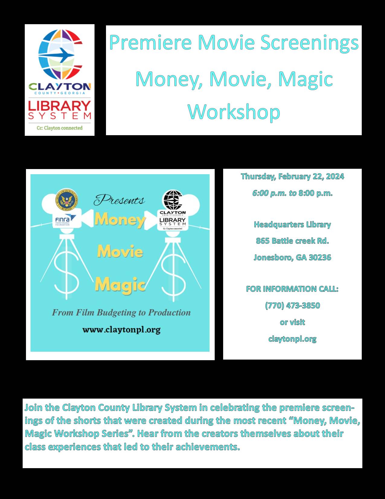 Premiere Money Movie Magic Workshop - Copy